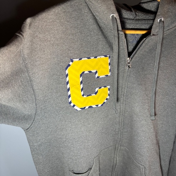 Ladies Large Fruit Of The Loom Heather Gray Zip Hoodie - Picture 2 of 8